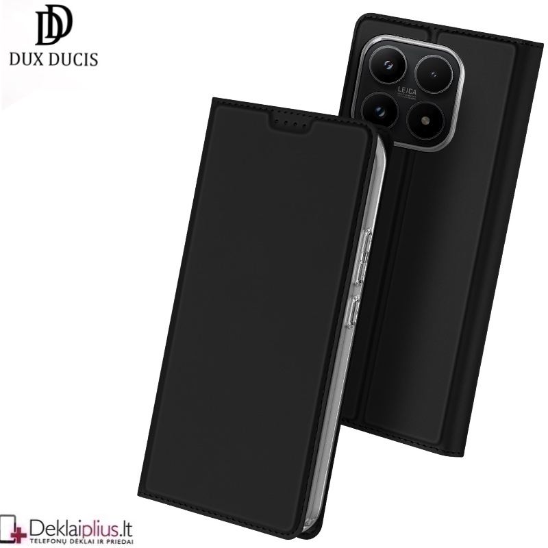 Dux Ducis Skin Pro dirbtinės odos dėklas - juodas (Xiaomi 17) Dux Ducis Skin Pro dirbtinės odos dėklas - juodas (Xiaomi 17)
